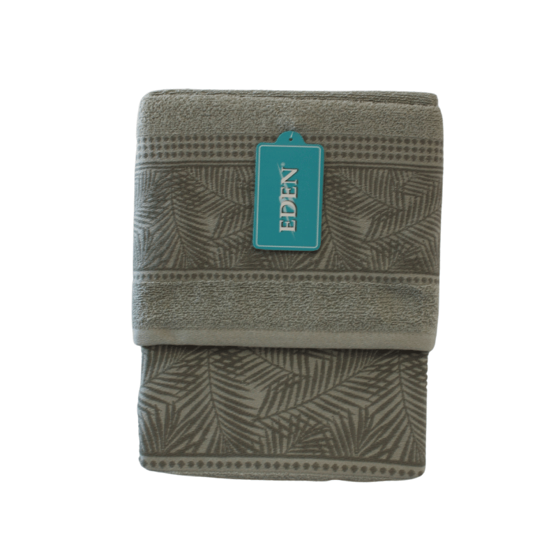 JUEGO TOALLAS 3 PIEZAS JACQUARD OCEAN GRIS JUEGO TOALLAS 3 PIEZAS JACQUARD OCEAN GRIS